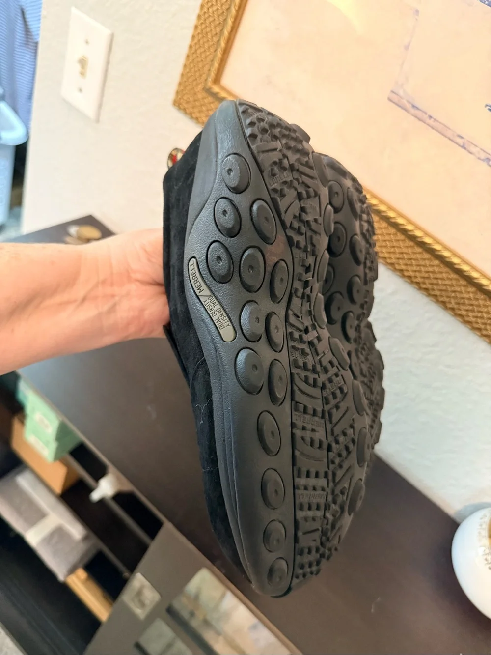 Merrell Jungle Moc Men's 8.5W Black Suede Slip-On Shoes